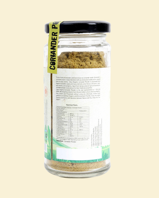 Organic Coriander Powder 100 GMS - Induz for Fresh, Flavorful Cooking!