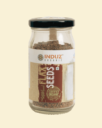 Organic Flaxseed Seeds 100 GMS - Induz | High-Quality, Nutritious Superfood