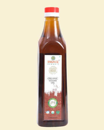 Organic Black Sesame Oil 1LTR - Induz - 100% Natural  Cold-Pressed