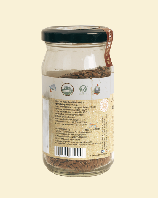 Organic Flaxseed Seeds 100 GMS - Induz | High-Quality, Nutritious Superfood