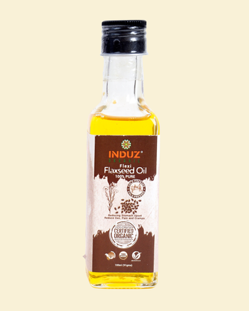 100 ML Cold Pressed Flexi Flaxseed Oil - Induz Organic