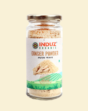 Organic Ginger Powder 100 GMS - Induz | Natural, Healthy Spice for Cooking  More