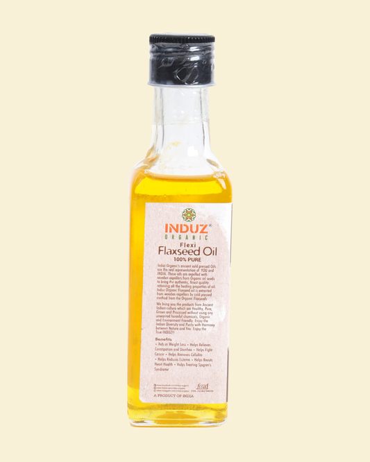 100 ML Cold Pressed Flexi Flaxseed Oil - Induz Organic