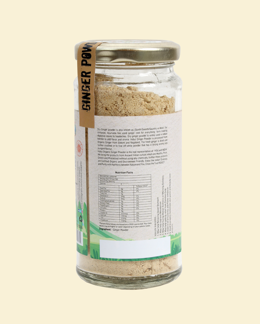 Organic Ginger Powder 100 GMS - Induz | Natural, Healthy Spice for Cooking  More