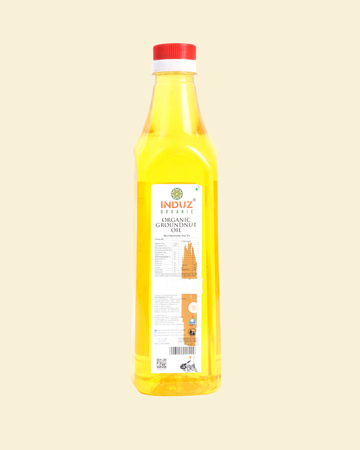 Organic Groundy Groundnut Oil 1 LTR | Induz | 100% Natural  Healthy