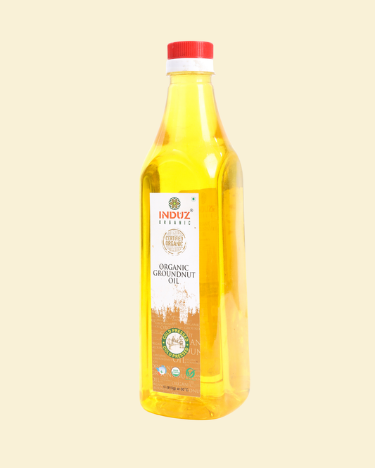 Organic Groundy Groundnut Oil 1 LTR | Induz | 100% Natural  Healthy