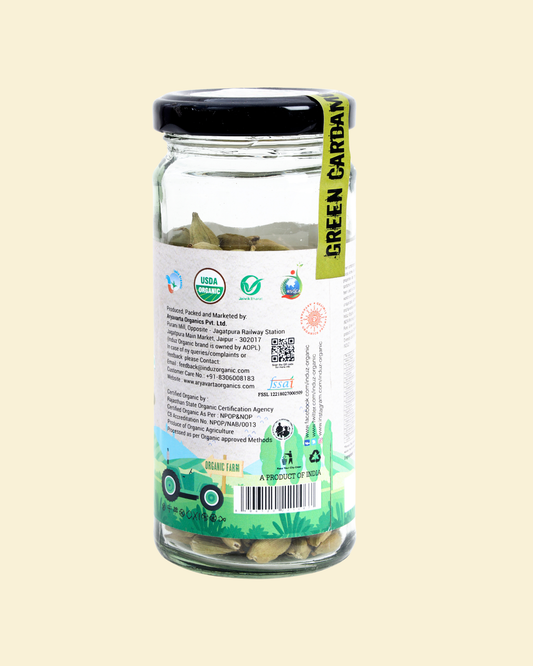 Organic Green Cardamom - 75 GMS | Induz | Fresh  Natural Spice