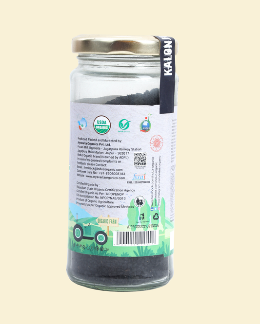 Organic Kalonji Seeds 100 GMS - Induz | Natural, Healthy, and Delicious