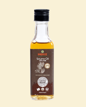 100 ML of Organic White Sesame Oil by Induz - Pure, Natural, and Delicious!
