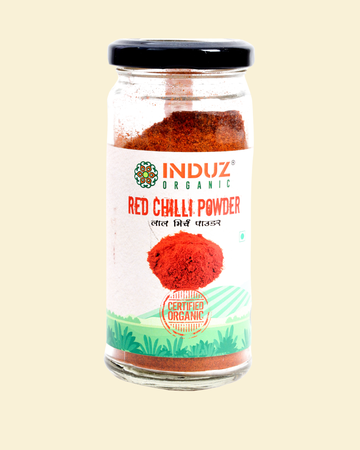 Organic Red Chilli Powder 250 GMS - Induz | Spicy, All-Natural Flavor