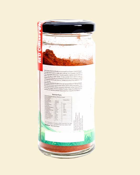 Organic Red Chilli Powder 250 GMS - Induz | Spicy, All-Natural Flavor