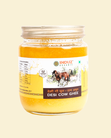 Organic Desi Gau Ghrit - 500 ML | Induz | 100% Natural  Healthy