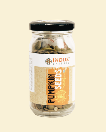Organic Pumpkin Seeds 100 GMS - Induz - Delicious  Healthy Snack!