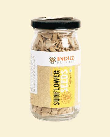 Organic Sunflower Seeds 100 GMS - Induz | Natural, Healthy, Delicious