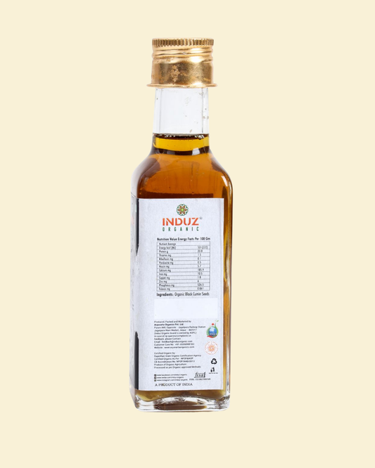 100 ML Cold Pressed Organic Black Cumin Oil - Induz