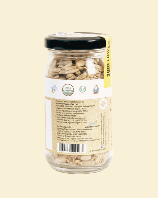 Organic Sunflower Seeds 100 GMS - Induz | Natural, Healthy, Delicious