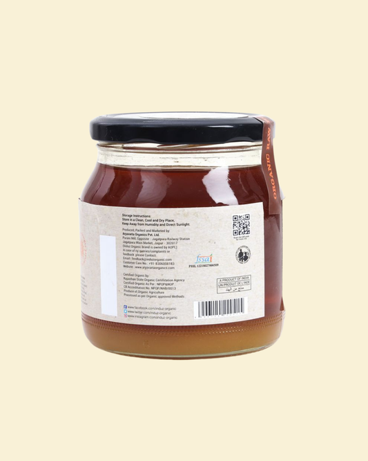 Organic Raw Honey 600 GMS - Induz - Pure, Natural  Delicious