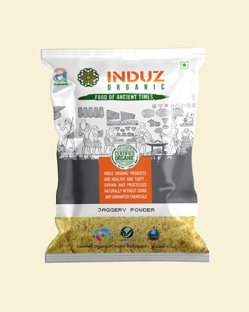 Organic Jaggery Powder 500 GMS - Induz | Natural Sweetener  Sugar Substitute