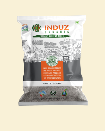 Organic White Sugar Crystal 500GMS | Induz | Natural Sweetener