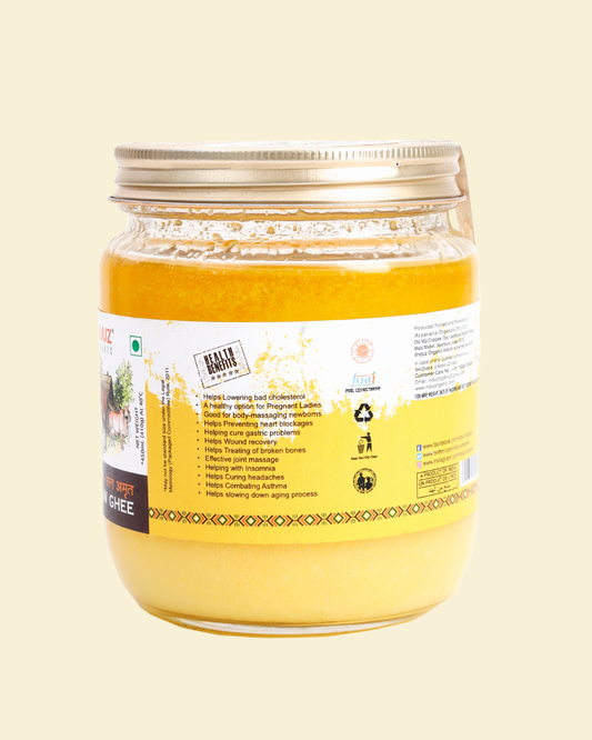 Organic Desi Gau Ghrit - 500 ML | Induz | 100% Natural  Healthy