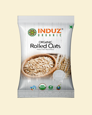 Organic Rolled Oats - 200 GMS | Induz | Healthy  Delicious Breakfast Option