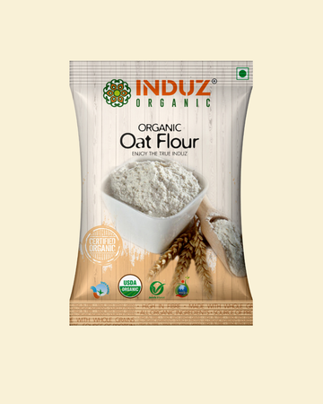 Organic Oat Flour 200 GMS - Induz | Gluten-Free, Non-GMO, High Fiber Flour