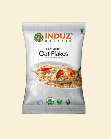 Organic Oat Flakes 200 GMS - Induz | Delicious  Healthy Breakfast Cereal