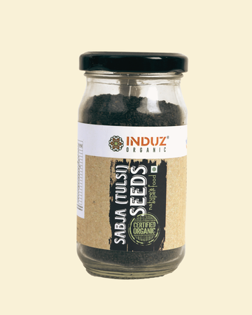 Organic Sabja Seeds 100 GMS - Induz | Natural, Healthy Superfood