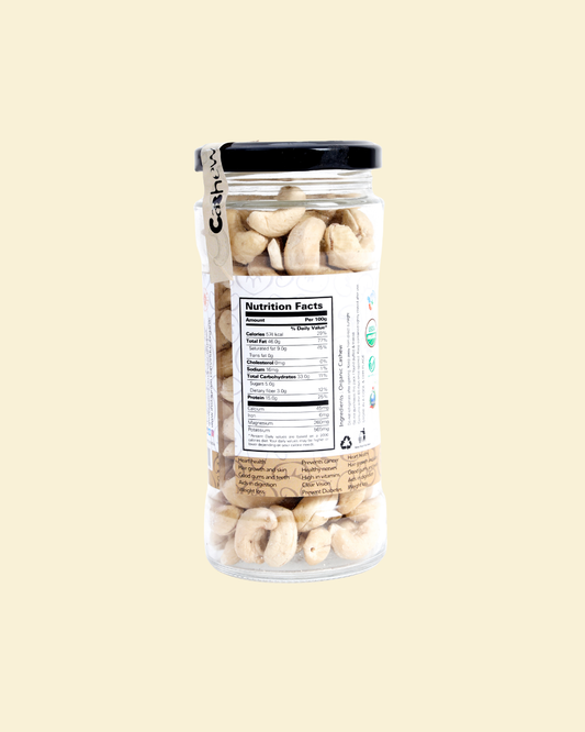 Organic Cashew Nuts 200 GMS - Induz - Fresh  Delicious