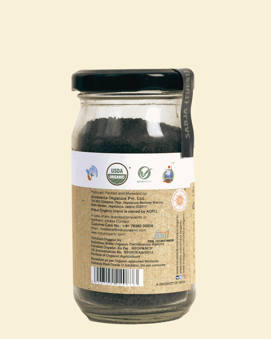 Organic Sabja Seeds 100 GMS - Induz | Natural, Healthy Superfood