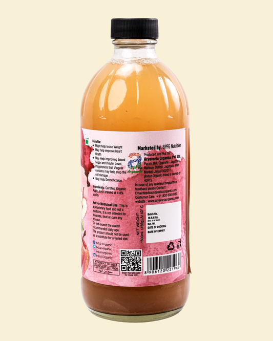 Organic Apple Cider Vinegar 500 ML - Induz - Natural  Healthy!