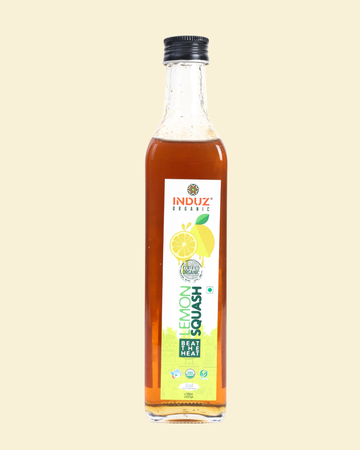 Organic Lemon Squash - 500 ML | Induz | Refreshing  Healthy Drink