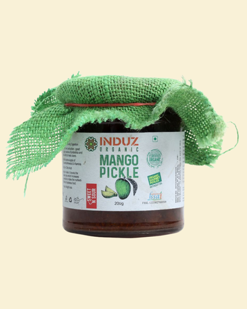 Induz Organic Mango Sweet n Sour Pickle - 200 GMS