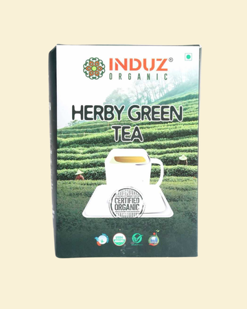 Organic Herby Green Tea - 200 GMS | Induz | Natural  Healthy Tea