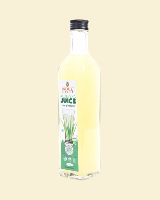 Organic Aloevera Juice 500 ML - Induz: Refreshing  Healthy Drink for a Balanced Diet
