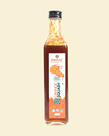 Organic Orange Squash - 500 ML | Induz | Refreshing  Healthy Drink