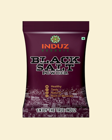 Organic Black Salt - 200 GMS | Induz | Natural & Healthy Seasoning