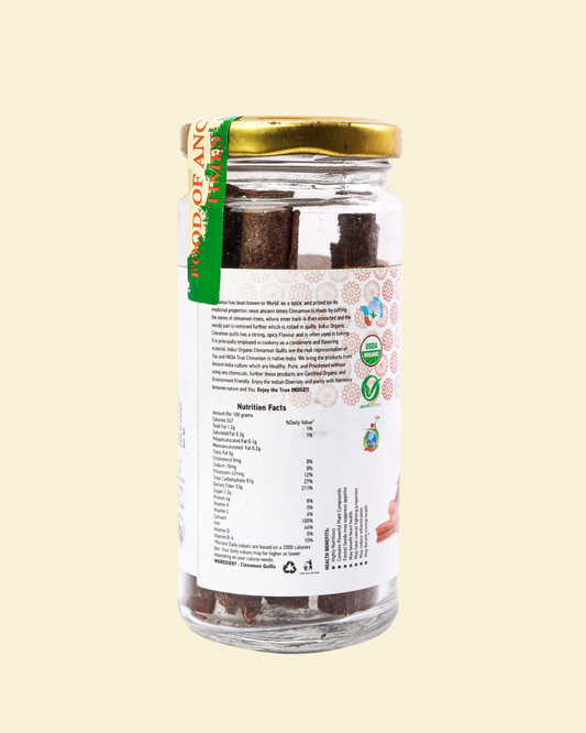 Organic Cinnamon STICKS - 50 GMS | Induz | Natural  Healthy Spice