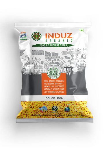 Organic Arhar (Tur) Dal 500 GMS - Induz 100% Natural  Healthy