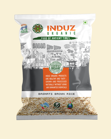 Organic Basmati Brown Rice 500 GMS - Induz - Delicious  Healthy!