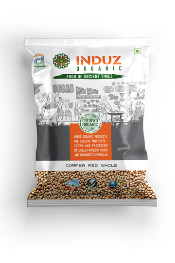 Organic Cowpea Red Whole 500 GMS - Induz Premium Quality