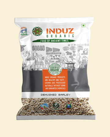 Organic Dehusked Barley 500 GMS - Induz | 100% Natural  Healthy