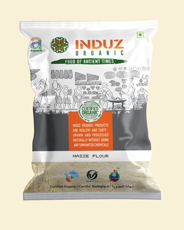 Organic Maize Flour 500 GMS - Induz | 100% Natural  Healthy Flour