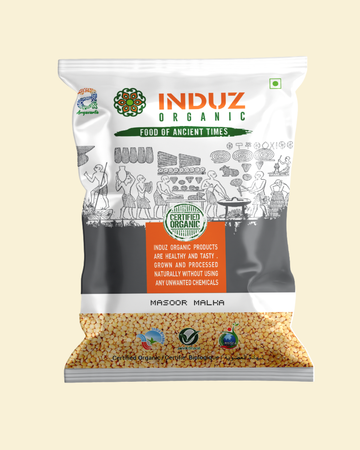 Induz Organic Masoor Malka 500gm