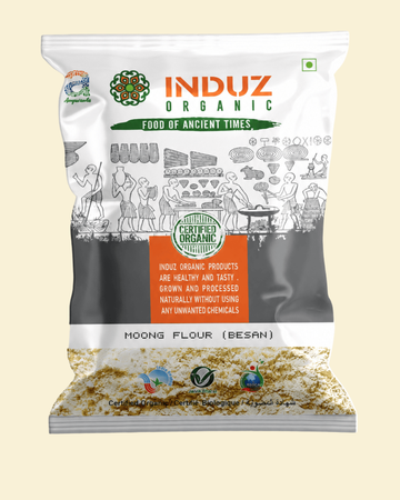 Organic Moong Flour (Besan) 500 GMS - Induz - 100% Natural  Healthy