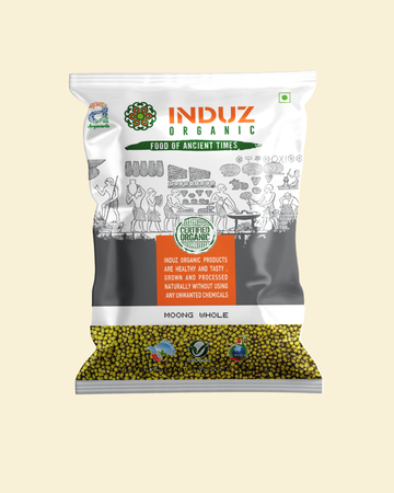 Organic Moong Whole - 500 GMS | Induz | Natural  Healthy