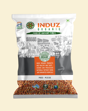 Organic Red Rice 500 GMS - Induz | 100% Natural  Healthy