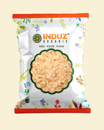 Organic Red Rice Poha - 250 GMS by Induz | Healthy  Delicious Breakfast Option