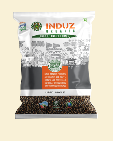 Organic Urad Whole - 500 GMS | Induz | 100% Natural  Healthy