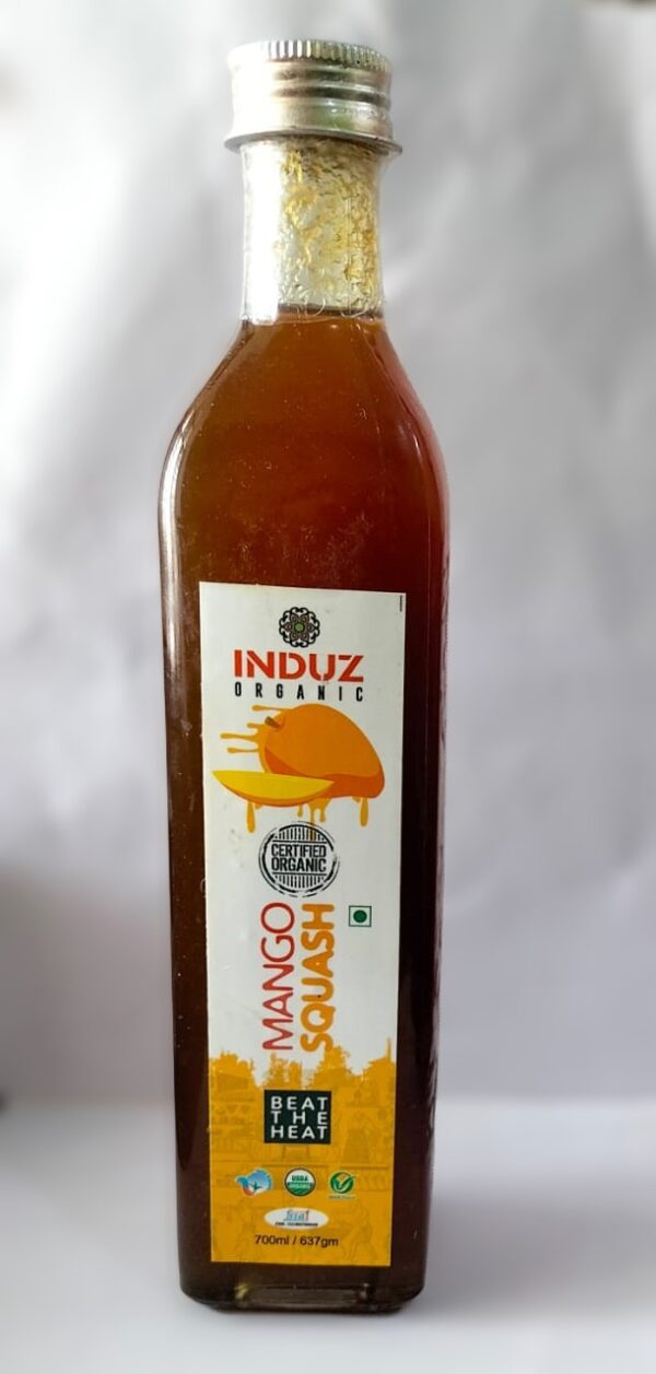 Induz Organic Mango Squash – Pure & Refreshing! 500 ml